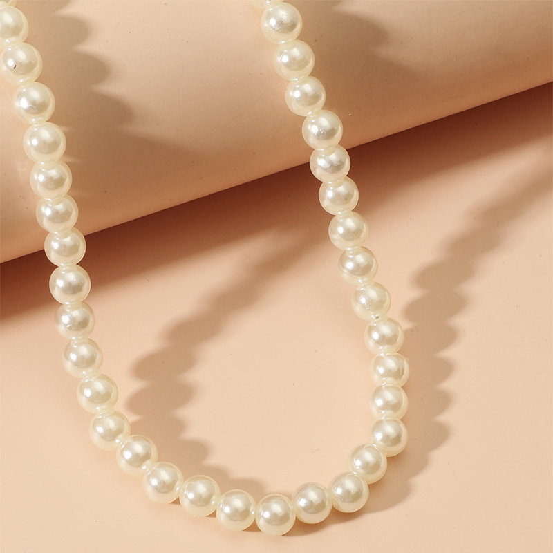 new Fashion Popularsolid color Pearl beaded Necklace