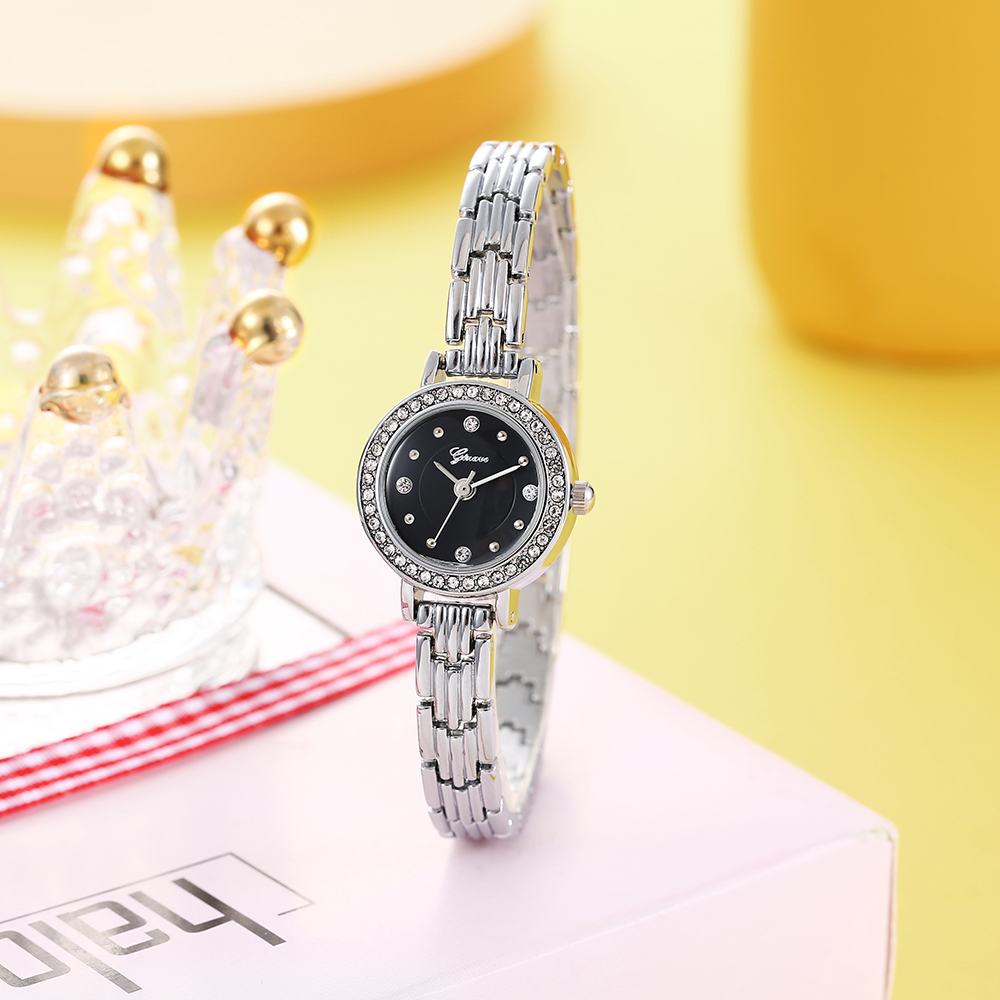 Fashion Full Diamond Alloy belt Womenu0027s Watch