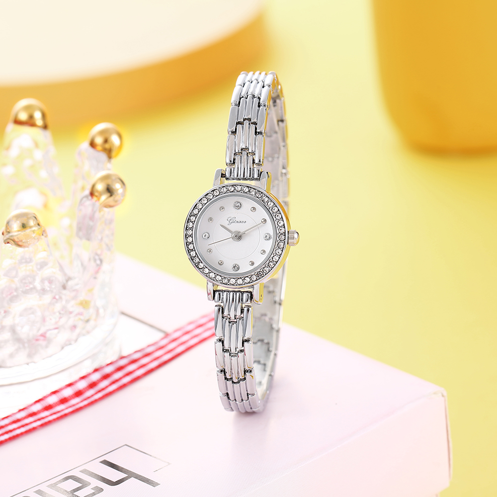 Fashion Full Diamond Alloy belt Womenu0027s Watch