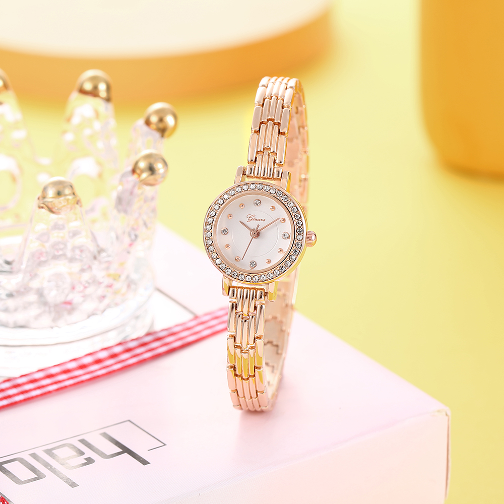 Fashion Full Diamond Alloy belt Womenu0027s Watch