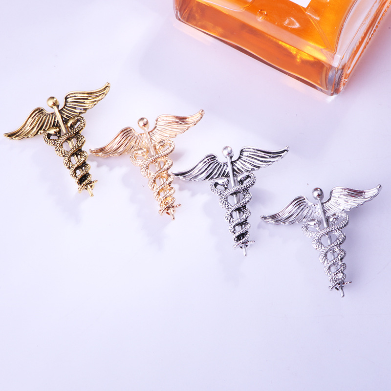 fashion new style Angel Wings snake shape alloy Brooch Suit Pin