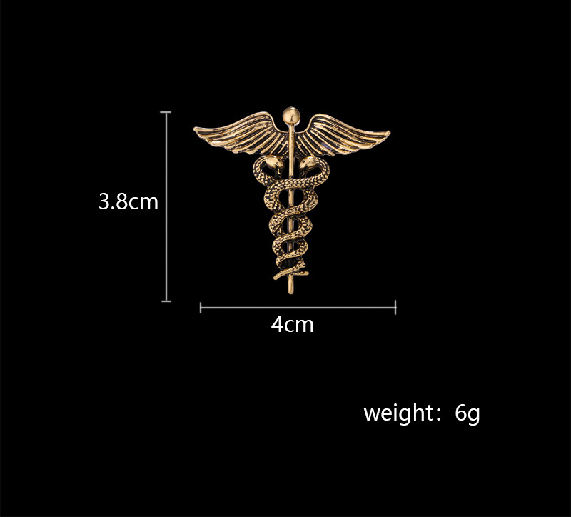 fashion new style Angel Wings snake shape alloy Brooch Suit Pin