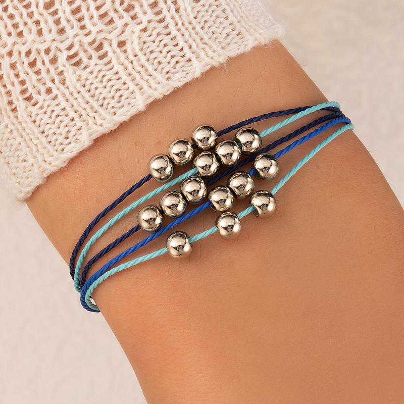 Ethnic Style Braid Rope Tassel Shell Bead sunflower Adjustable Single Layer Bracelet