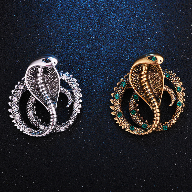 fashion new style Cobra shape snake alloy Brooch
