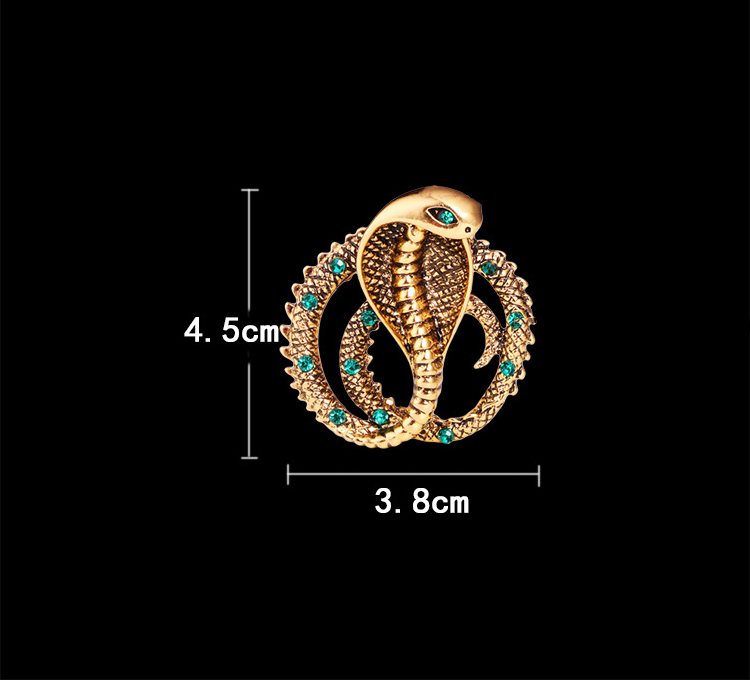 fashion new style Cobra shape snake alloy Brooch