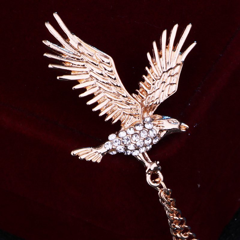 fashion new style Flying Eagle shape Chain alloy Brooch