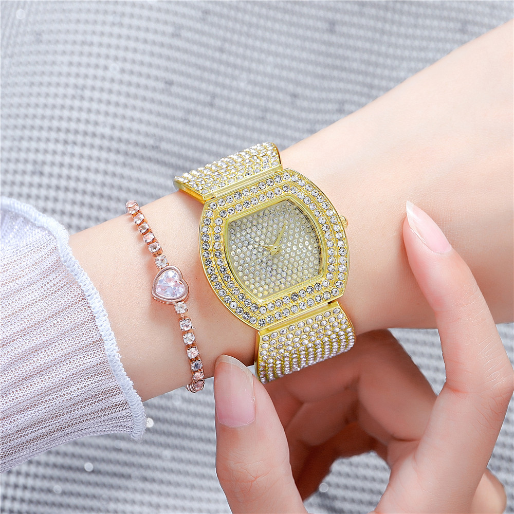 Fashion Rhinestone Steel Starry Diamonds Womenu0027s Quartz Watch