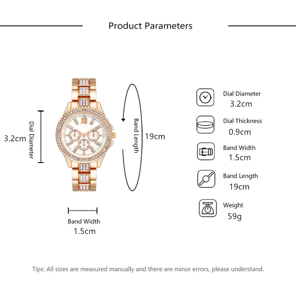 Fashion Simple Geometric Rhinestone Quartz Alloy Womenu0027s Watch