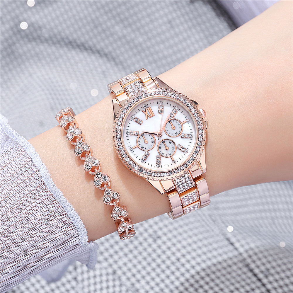 Fashion Simple Geometric Rhinestone Quartz Alloy Womenu0027s Watch