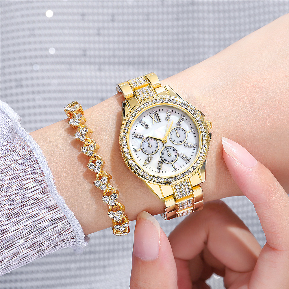 Fashion Simple Geometric Rhinestone Quartz Alloy Womenu0027s Watch