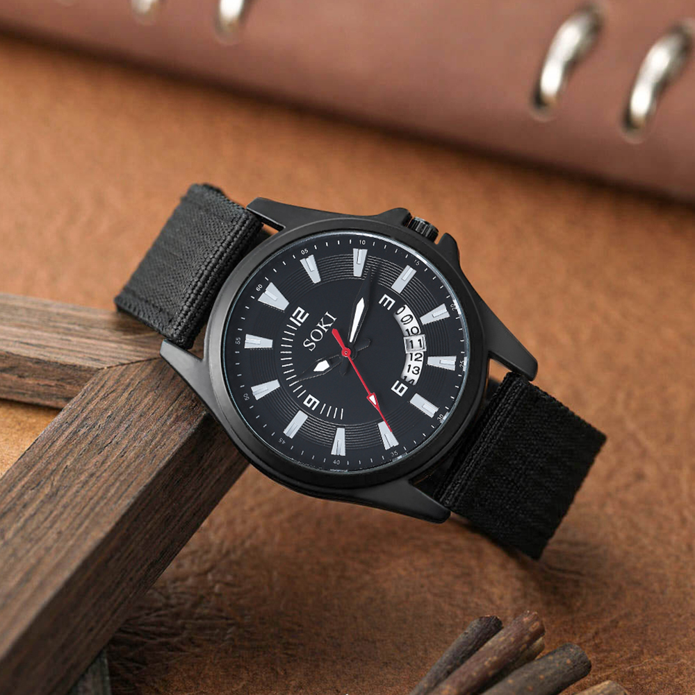 Menu0027S Sports Geometric Watch