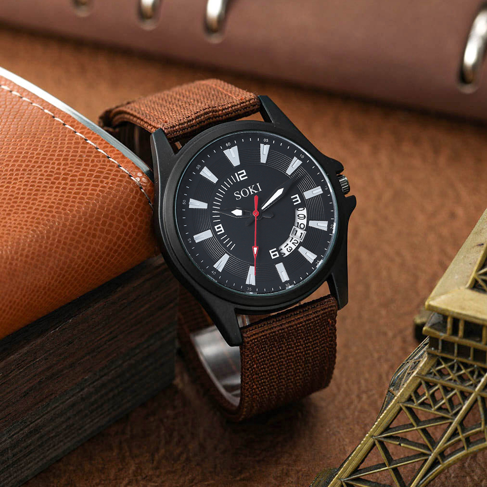 Menu0027S Sports Geometric Watch