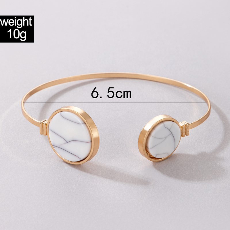 Simple Jewelry Heart Shaped Simple Single-Layer Alloy Rhinestone Bracelet