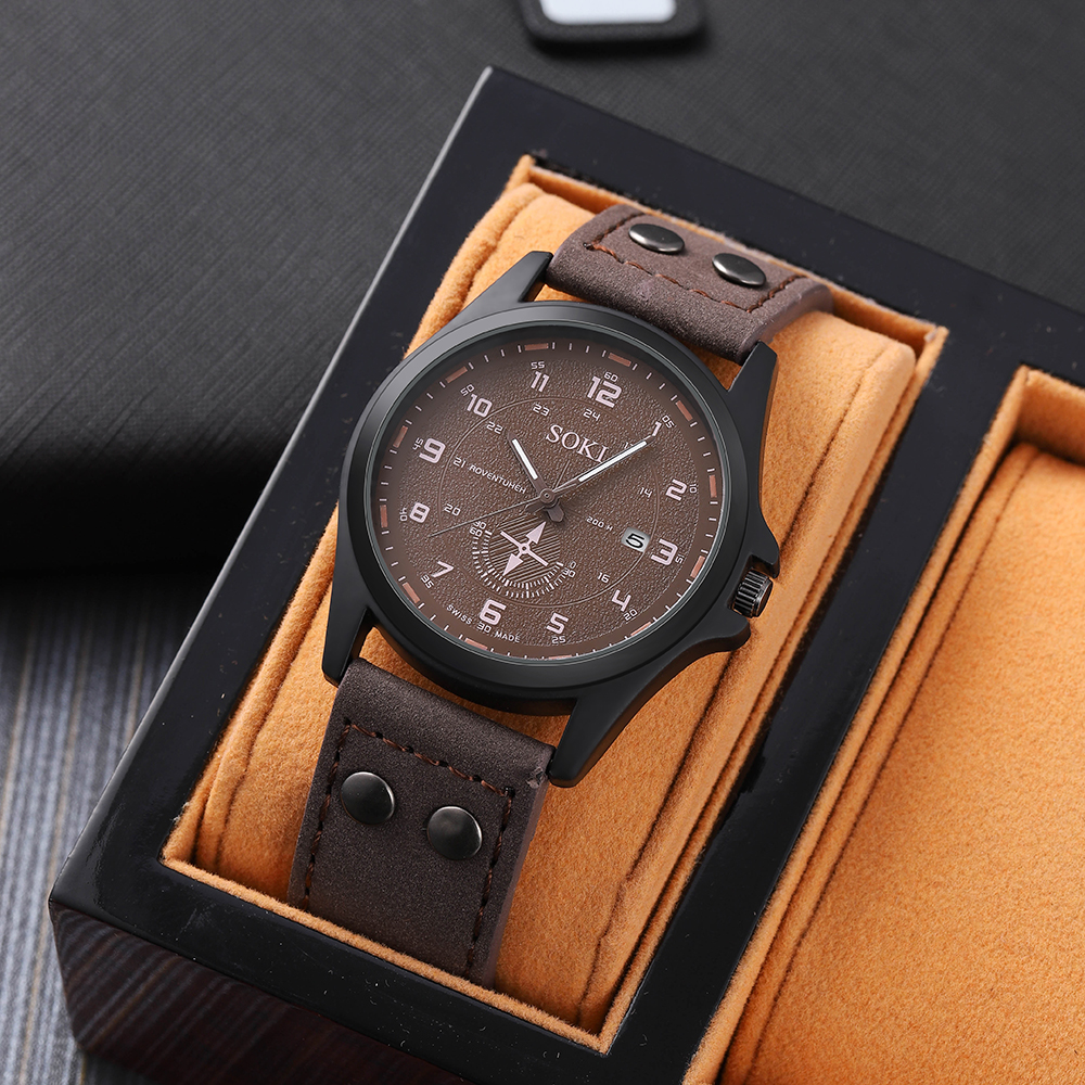 Menu0027S Simple Style Geometric Watch