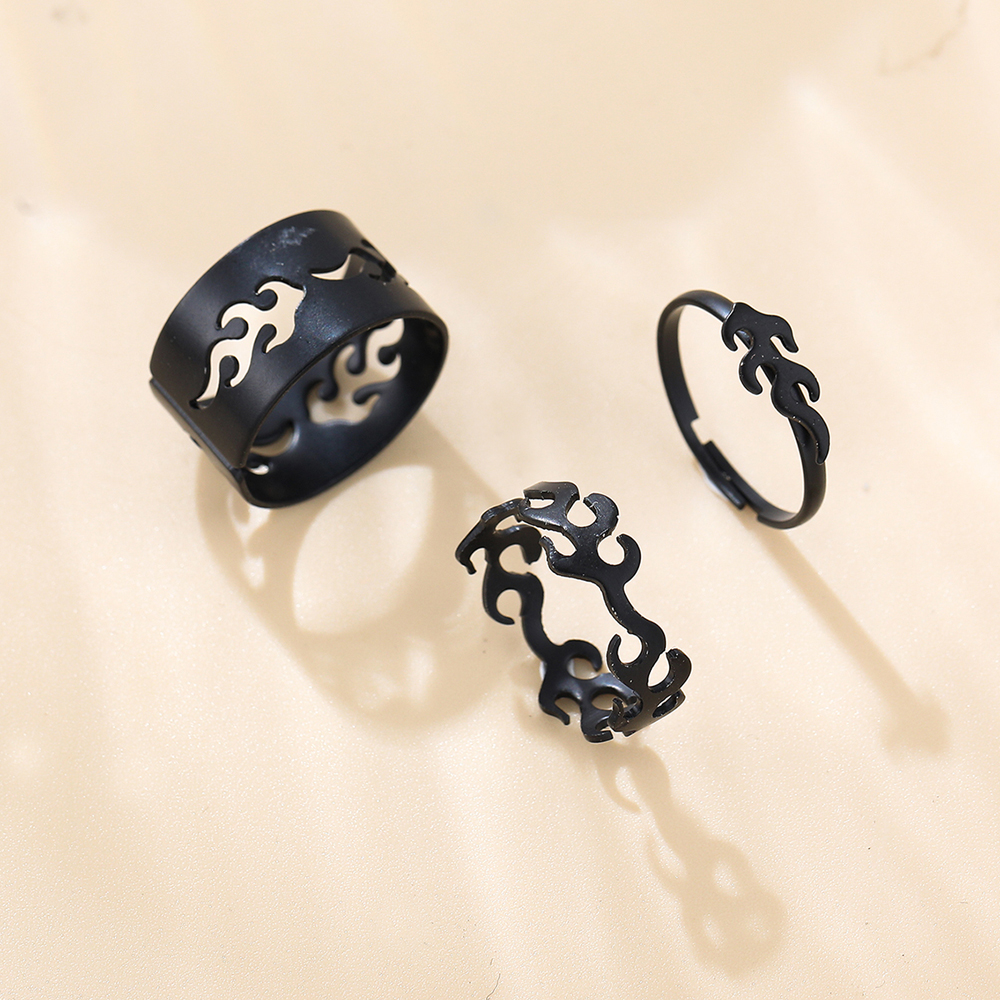 Fashion Creative Geometric Butterfly Moon Opening Adjustable Ring