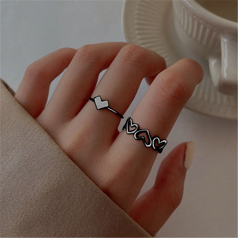 Womenu0027S Fashion Heart Alloy No Inlaid Rings Plating