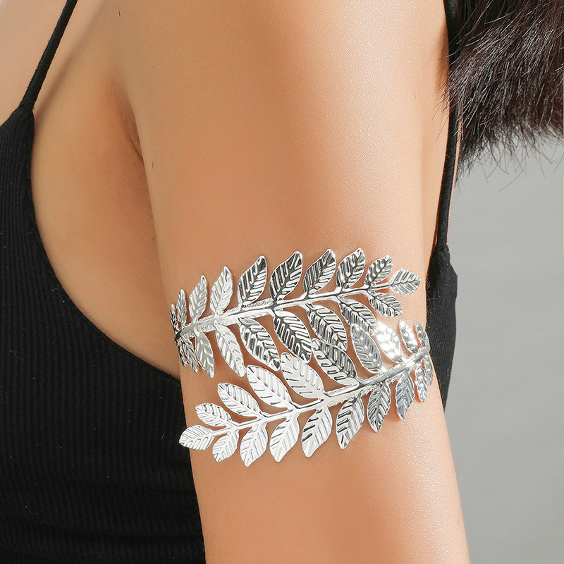 Fashion Creative Roman Goddess Branches Leaves Punk Open-Ended Armband