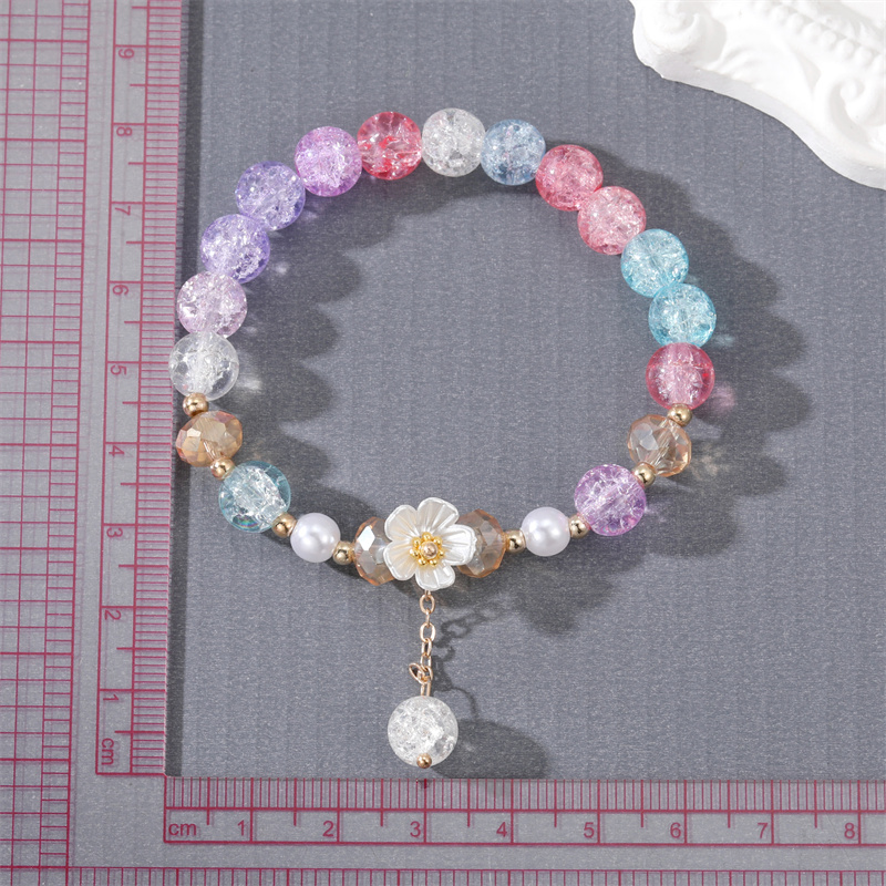 Cute style Colorful Crystal Little Daisy Butterfly Rabbit Bracelet