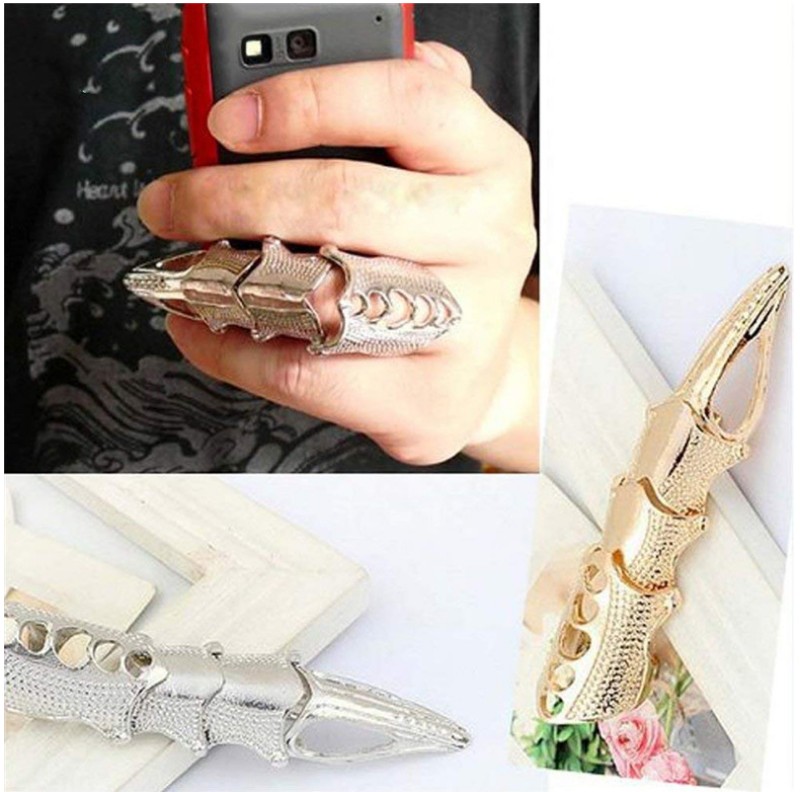 Fashion Exaggerated Joint decoration Nail Flexible Open Ring Accessories