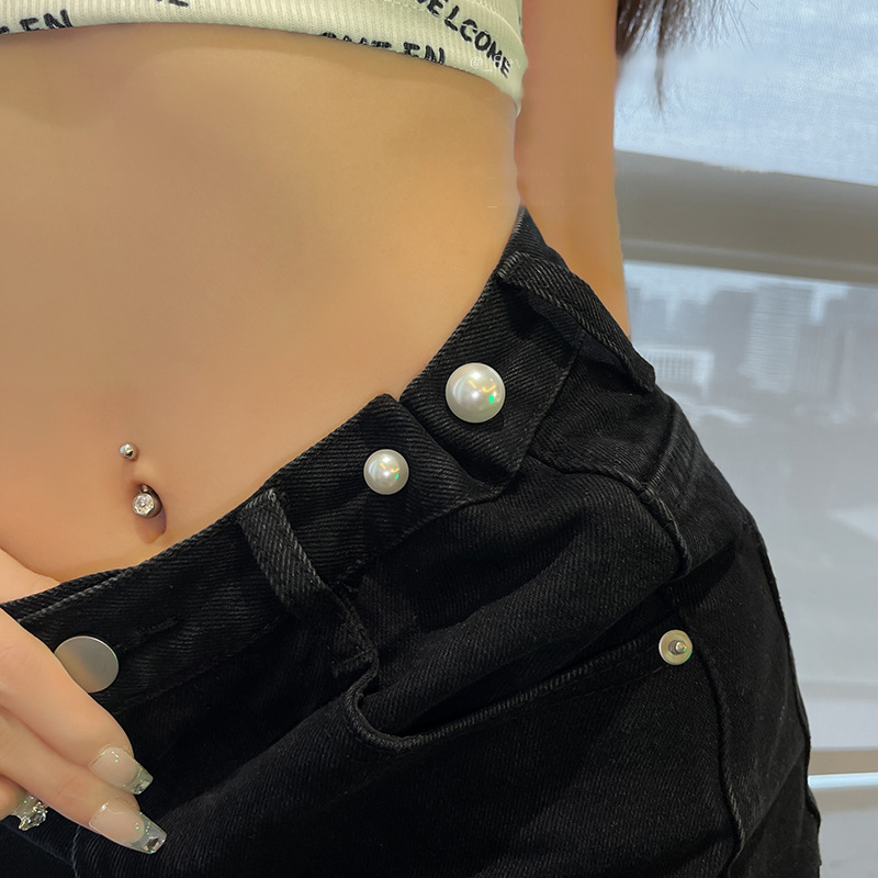 Fashion Anti-Exposure Pearl Geometric Brooch Clothing Accessories
