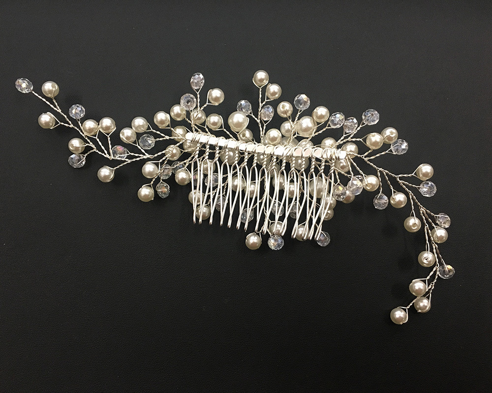 new fashion Handmade solid color Pearl decor Headdress