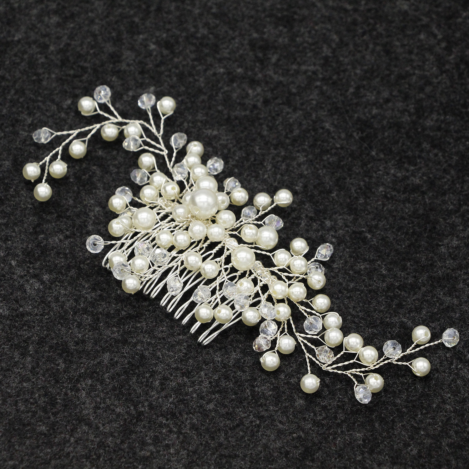 new fashion Handmade solid color Pearl decor Headdress