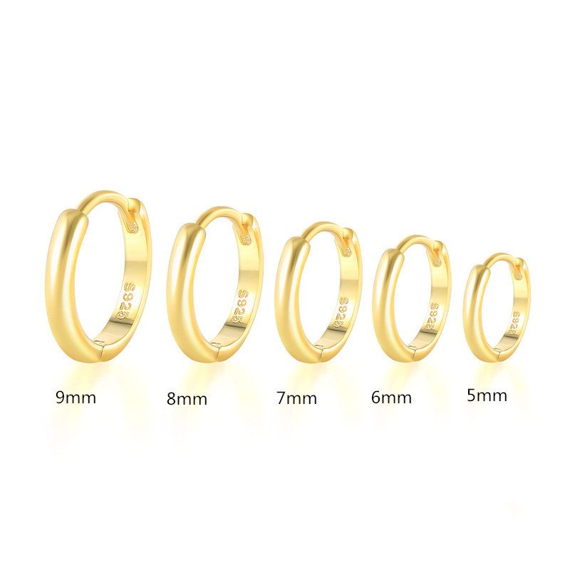 S925 Sterling Silver Fashion Geometric Simple Ear Clip Ear Clip Earrings