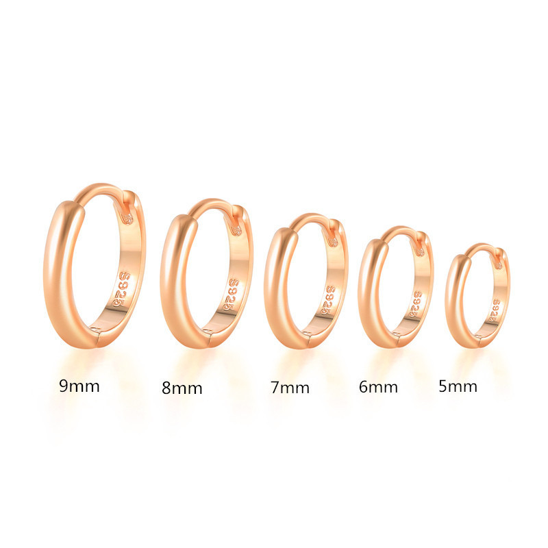 S925 Sterling Silver Fashion Geometric Simple Ear Clip Ear Clip Earrings