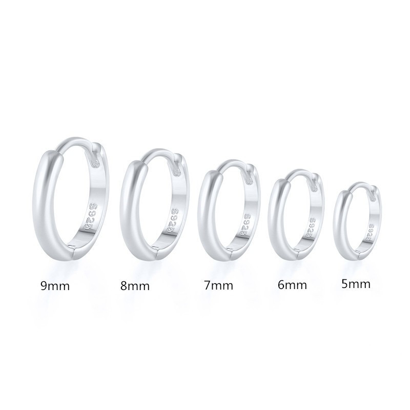 S925 Sterling Silver Fashion Geometric Simple Ear Clip Ear Clip Earrings
