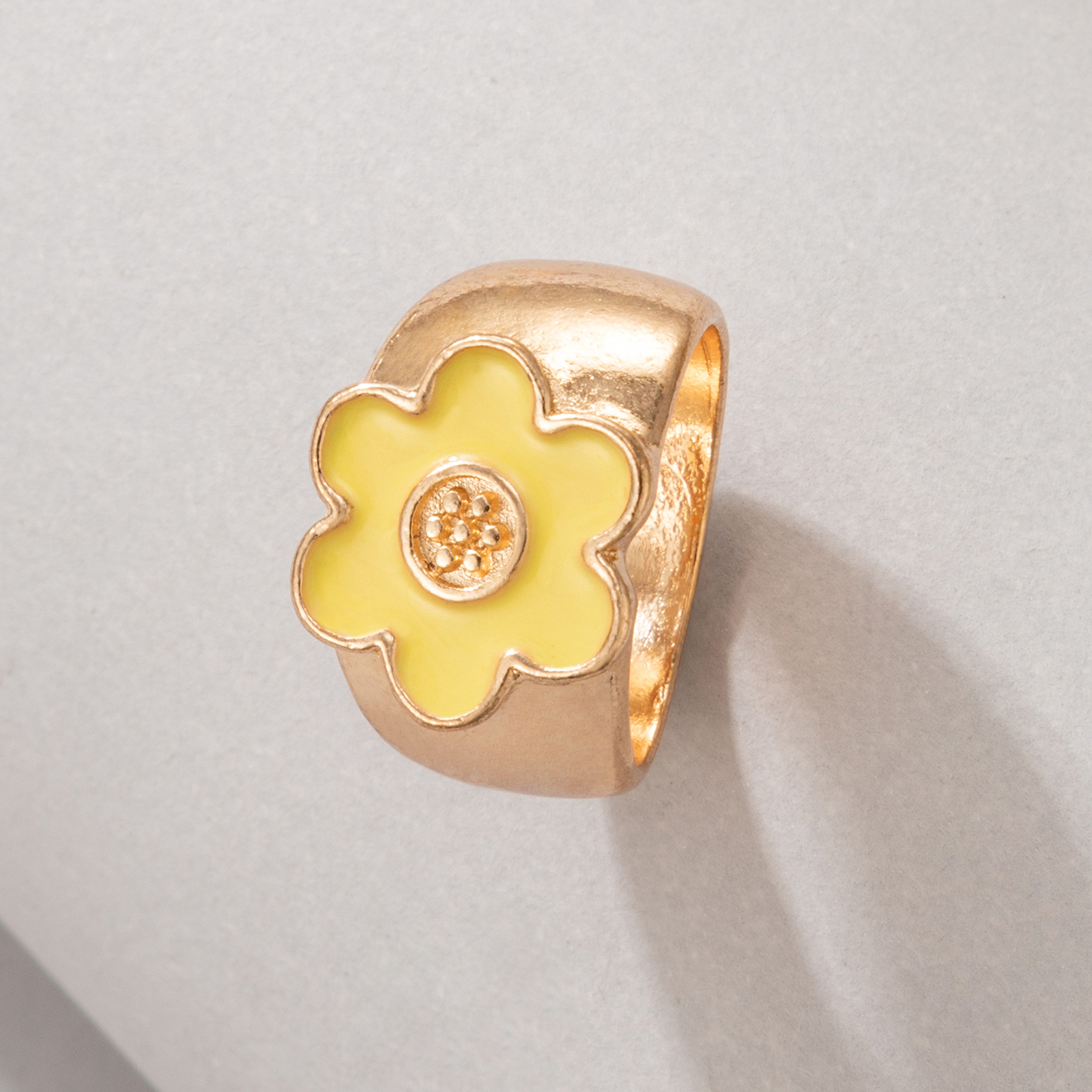 Cute Alloy Flowers Ring Daily