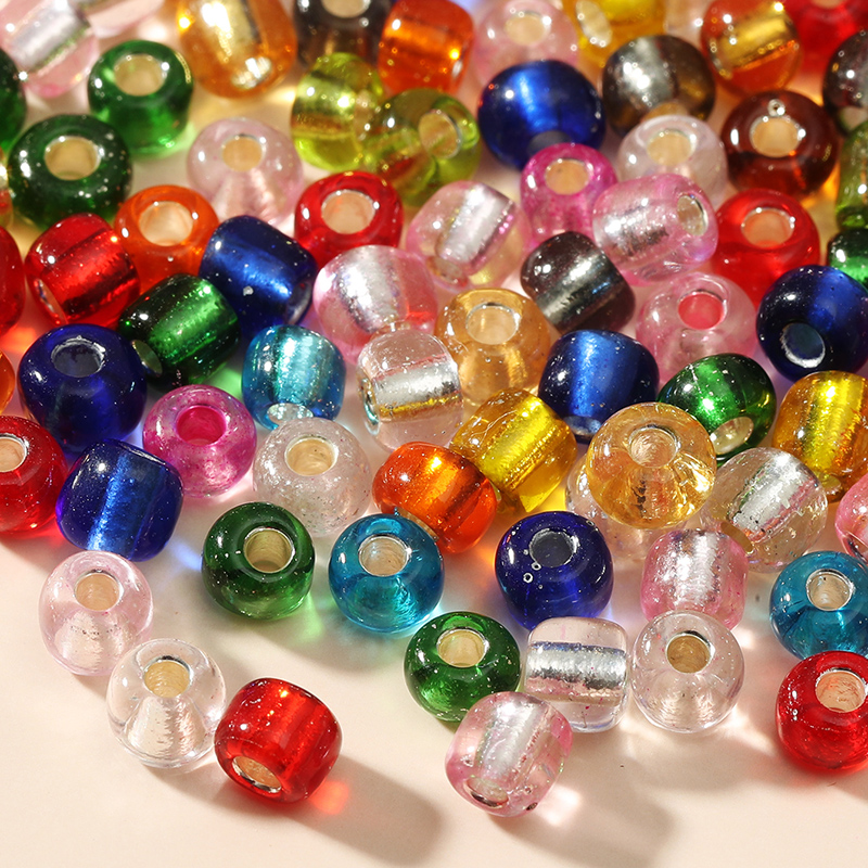 4mm Handmade DIY Bulk Mixed Color Small Rice-Shaped Beads 200 PCs