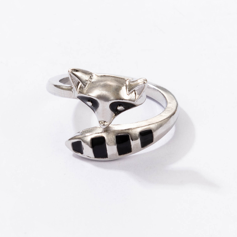 Cute Alloy Fox Ring Daily Copper Rings