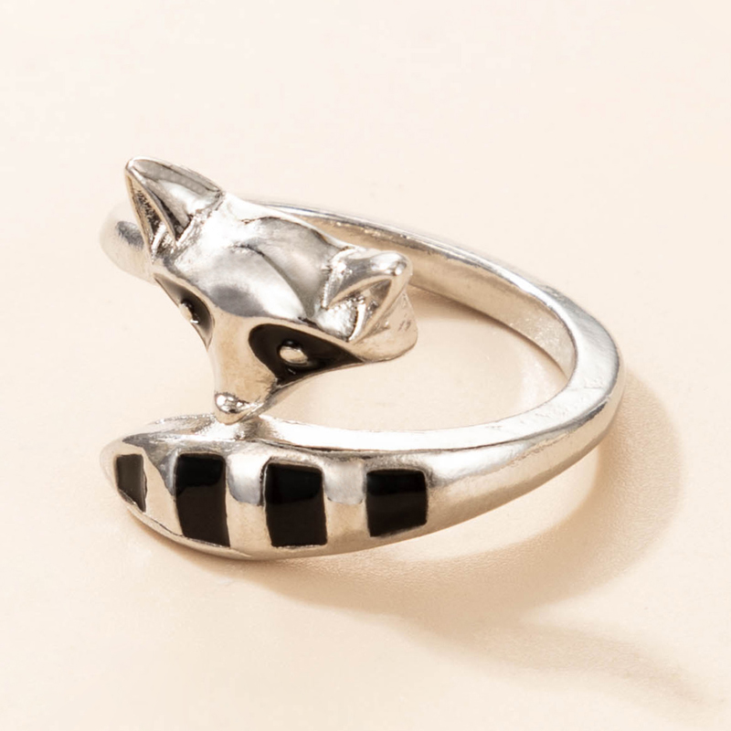 Cute Alloy Fox Ring Daily Copper Rings