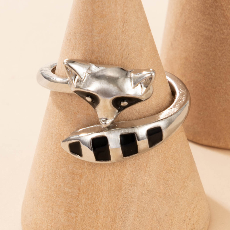 Cute Alloy Fox Ring Daily Copper Rings