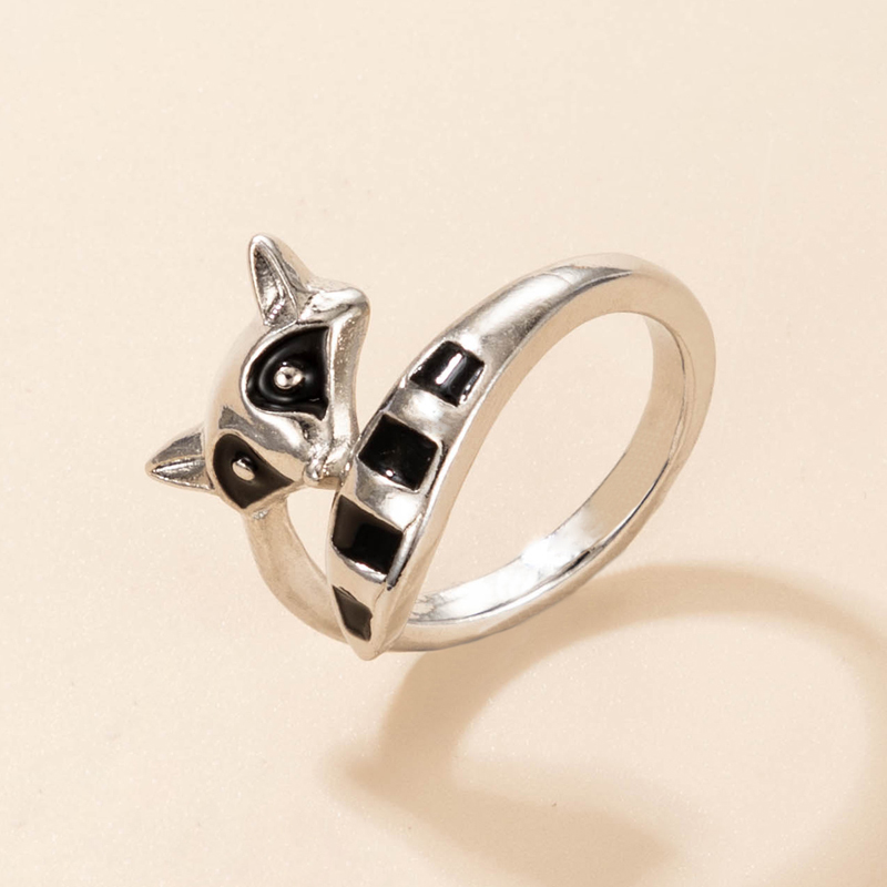 Cute Alloy Fox Ring Daily Copper Rings