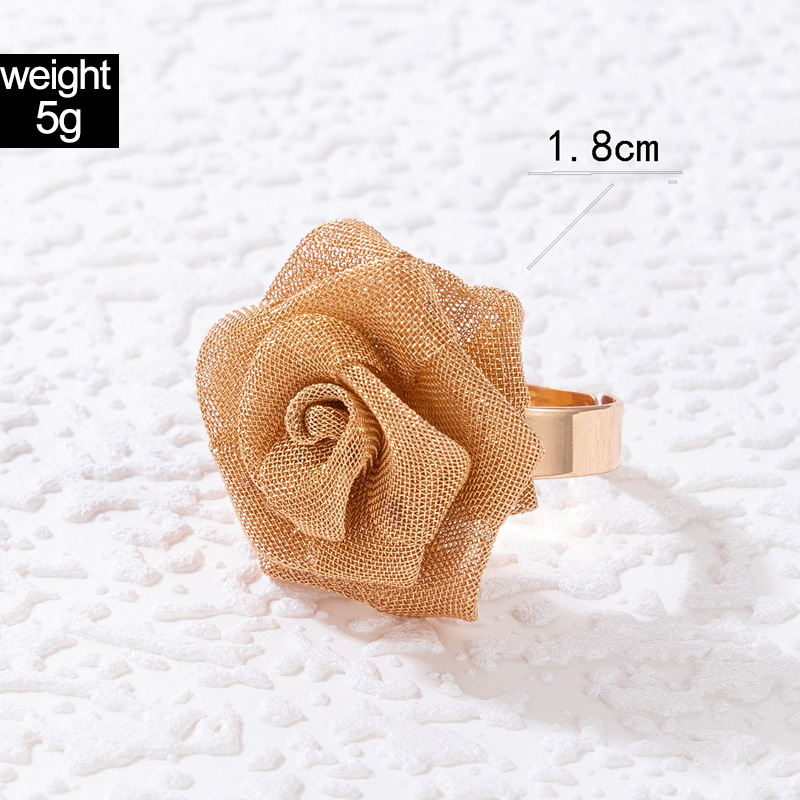 Fashion Alloy Flowers Ring Copper Rings