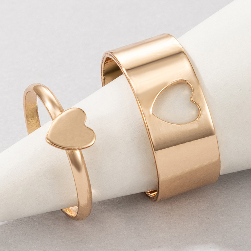 Fashion Ocean Wind Alloy Moon Dolphin Heart shape Ring Daily