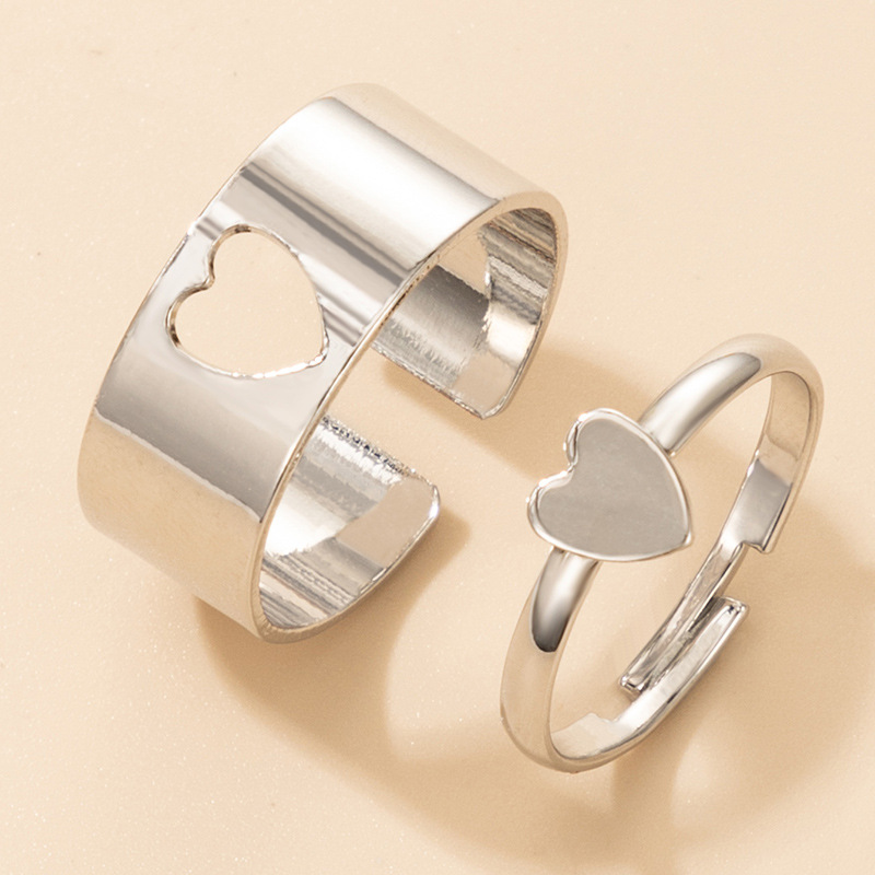 Fashion Ocean Wind Alloy Moon Dolphin Heart shape Ring Daily