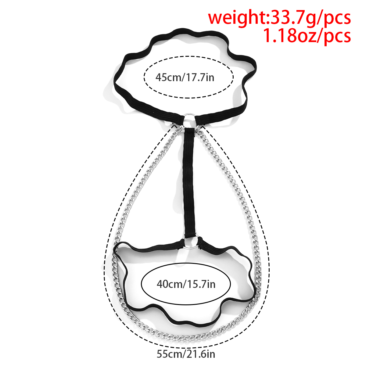 Sexy Style Alloy Line Thigh Chain Daily Splicing Unset