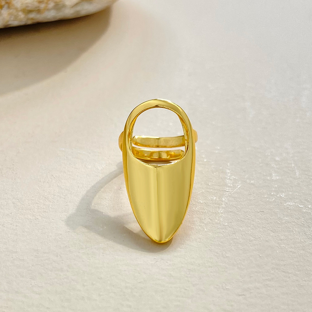 Unisex Fashion Geometric Alloy Plating No Inlaid Rings