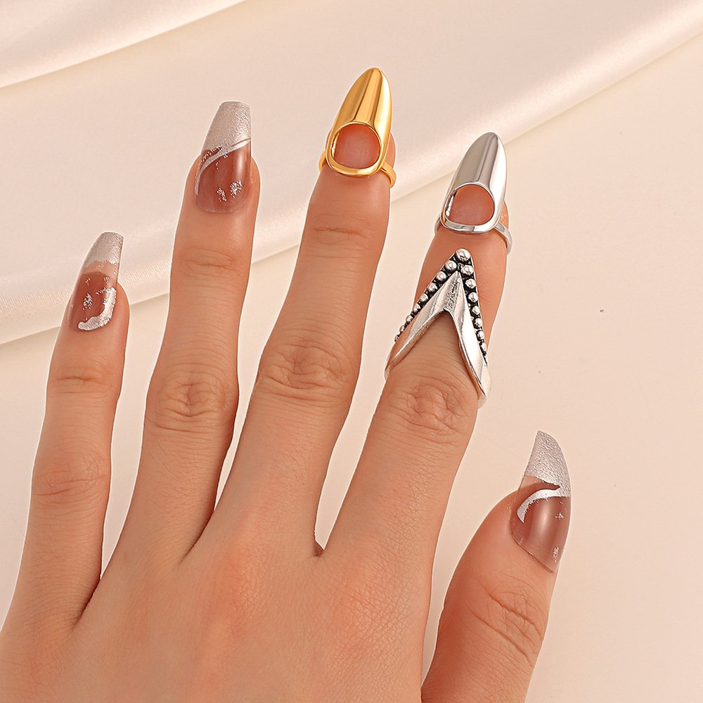 Unisex Fashion Geometric Alloy Plating No Inlaid Rings
