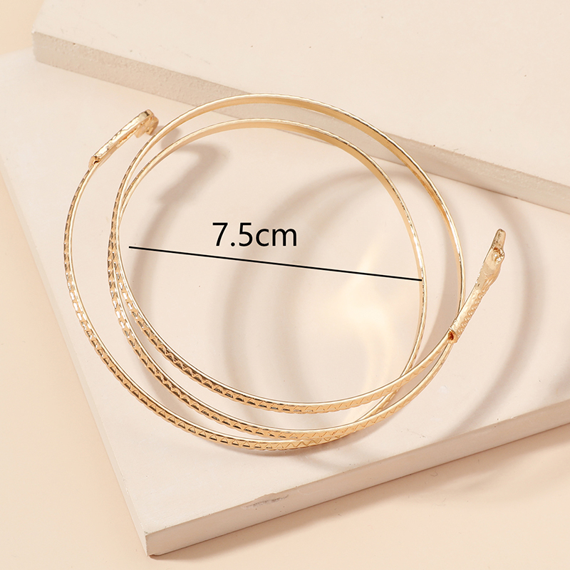 Fashion Simple Geometric Animal Snakelike Winding Alloy Armband Jewelry