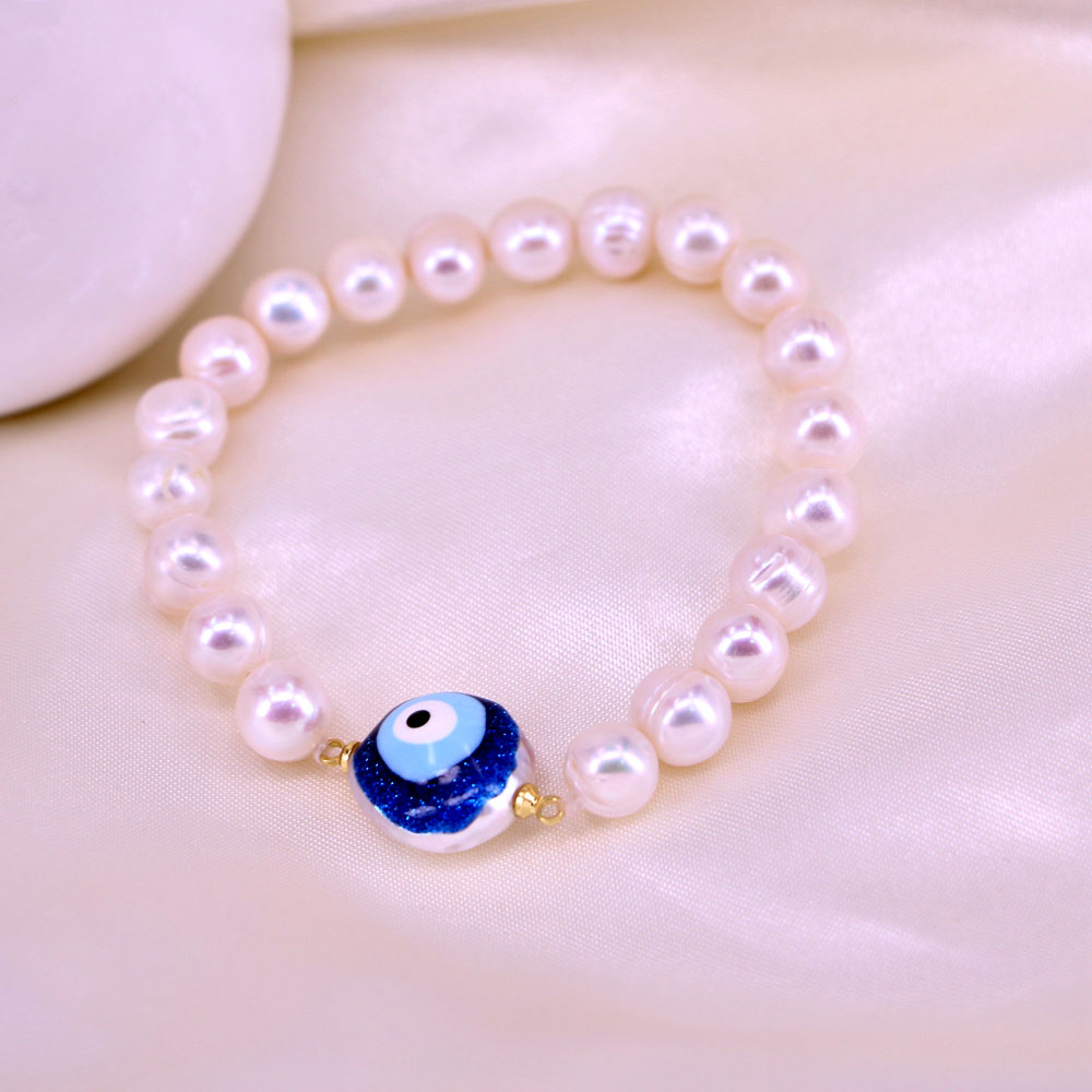 Fashion Eye Baroque Pearls Beaded Pearl Bracelets 1 Piece