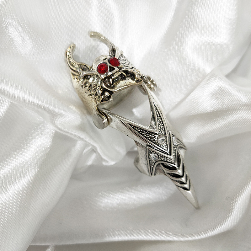 Unisex Vintage Style Skull Alloy Diamond Artificial Rhinestones Rings