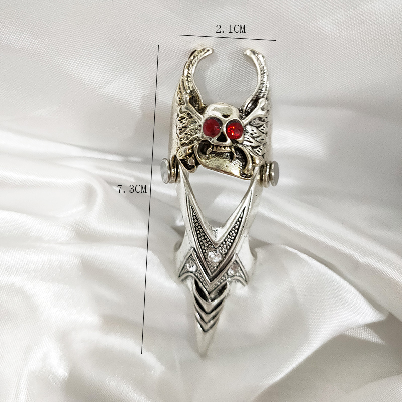 Unisex Vintage Style Skull Alloy Diamond Artificial Rhinestones Rings