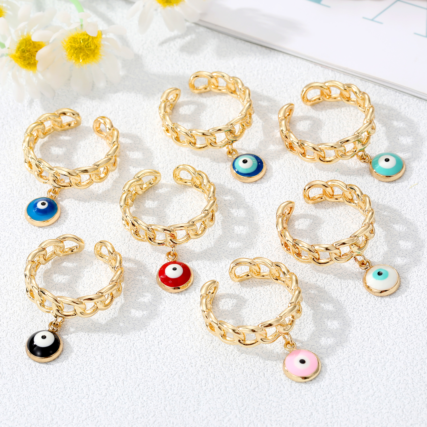 Womenu0027S Fashion Devilu0027s Eye Alloy Rings Plating Rings