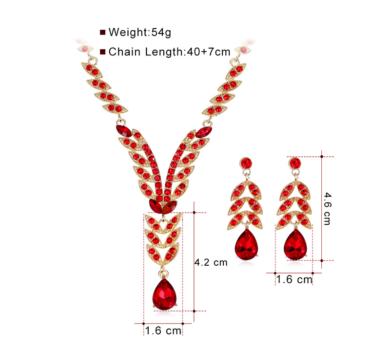 Womenu0027S Glam Formal Geometric Alloy Earrings Necklace Jewelry Set Diamond Rhinestone Jewelry Set