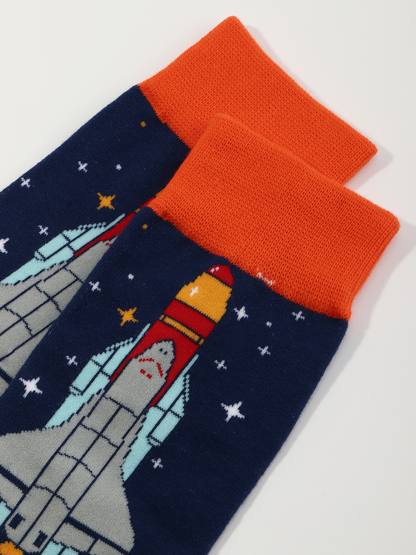 Menu0027S Sports Rocket Cotton Socks