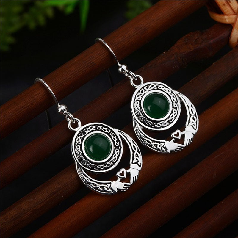 Womenu0027S Ethnic Style Irregular Alloy Earrings Plating Opal Drop Earrings