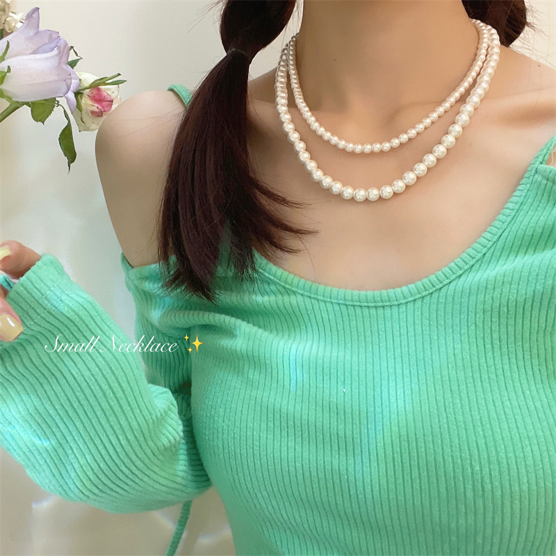 Womenu0027S Korean Style Pearl Imitation Pearl Necklace Beaded No Inlaid Necklaces